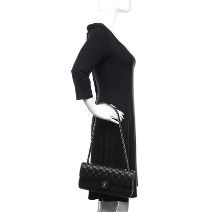 Chanel Caviar Quilted East West Flap Black 3 of 14
