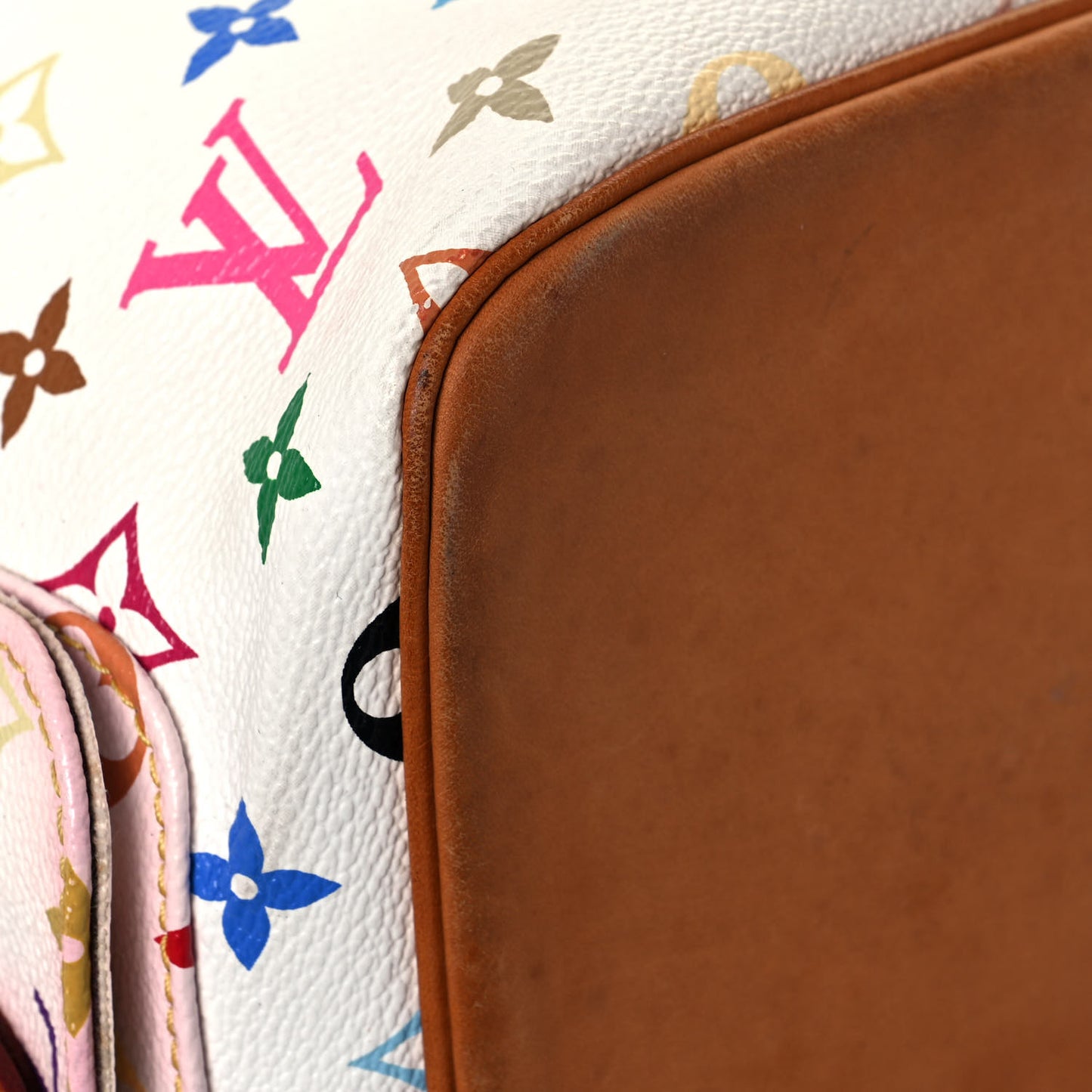 Monogram Multicolor Petit Noe White