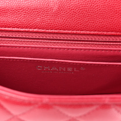 Chanel Caviar Quilted Mini Rectangular Flap Red 6 of 10