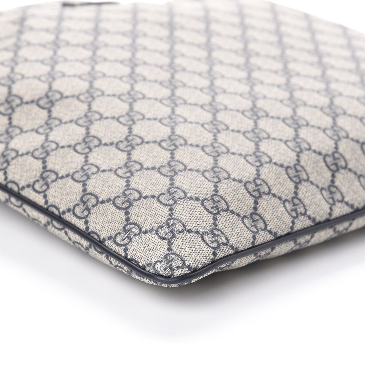 GG Plus Monogram Large Flat Messenger Bag Beige Blue