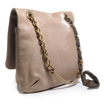 Lanvin Leather Medium Happy Shoulder Bag Mastic 3 of 8