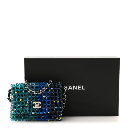 Chanel Crystal Mini Flap Blue Green 11 of 11