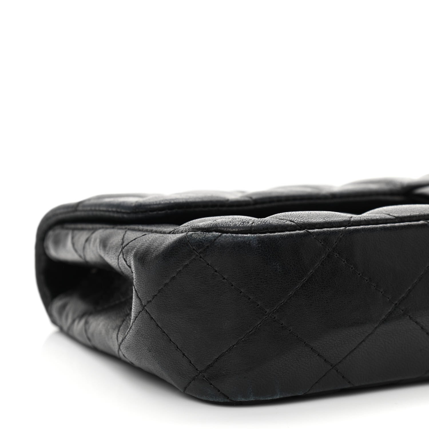 Chanel Lambskin Quilted East West Flap Black 9 of 10