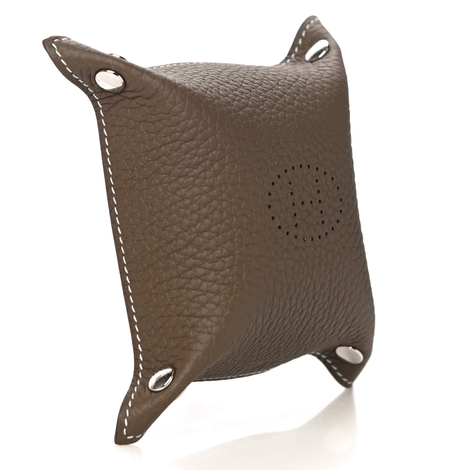 Hermes Taurillon Clemence Mini Mises et Relances Change Tray Etoupe 4 of 10
