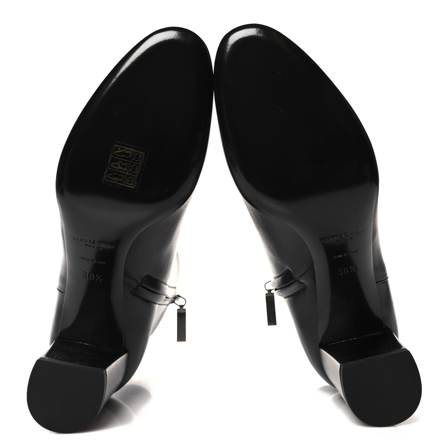 Nappa Vendome Loulou Ankle Zip Boot 38.5 Black