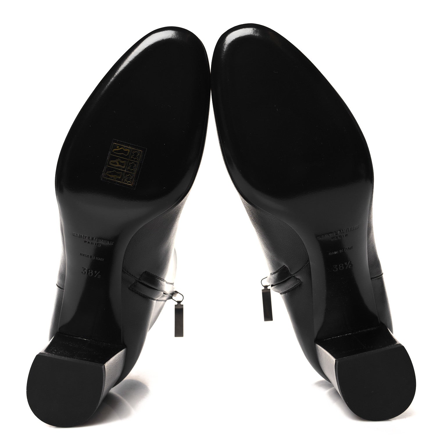 Saint Laurent Nappa Vendome Loulou Ankle Zip Boot 38.5 Black 5 of 9