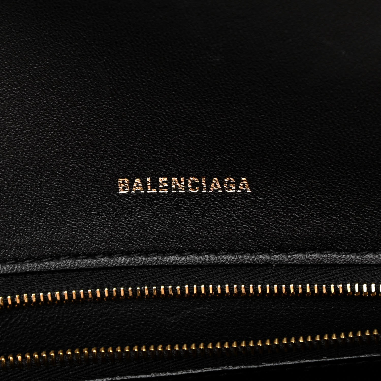 Balenciaga Shiny Box Calfskin Small Hourglass Top Handle Bag Black 6 of 10