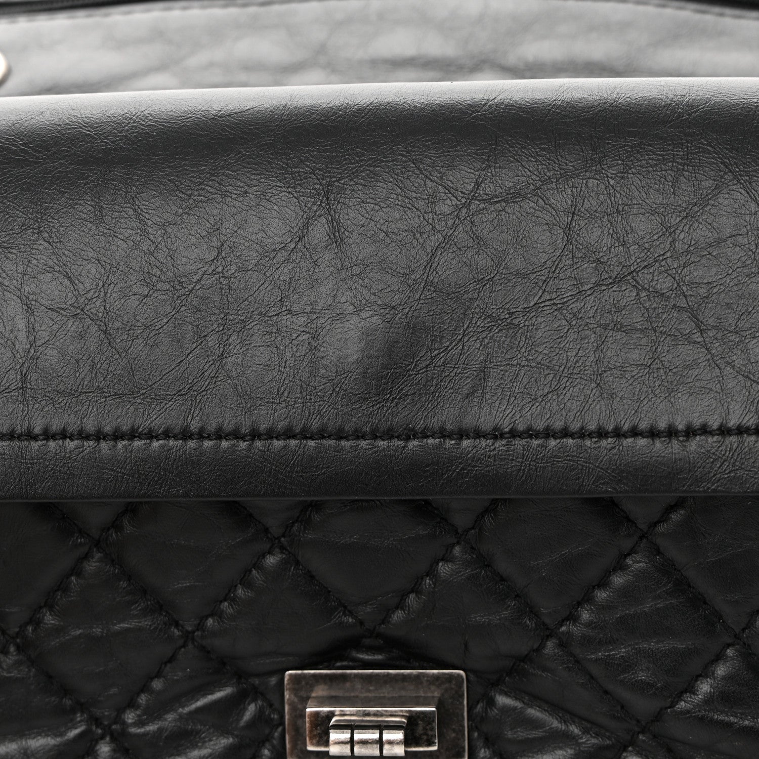 Chanel Aged Calfskin Quilted 2.55 Reissue 225 Flap Black 13 of 16