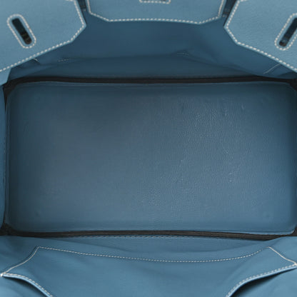 Hermes Epsom Birkin 35 Blue Jean 5 of 22