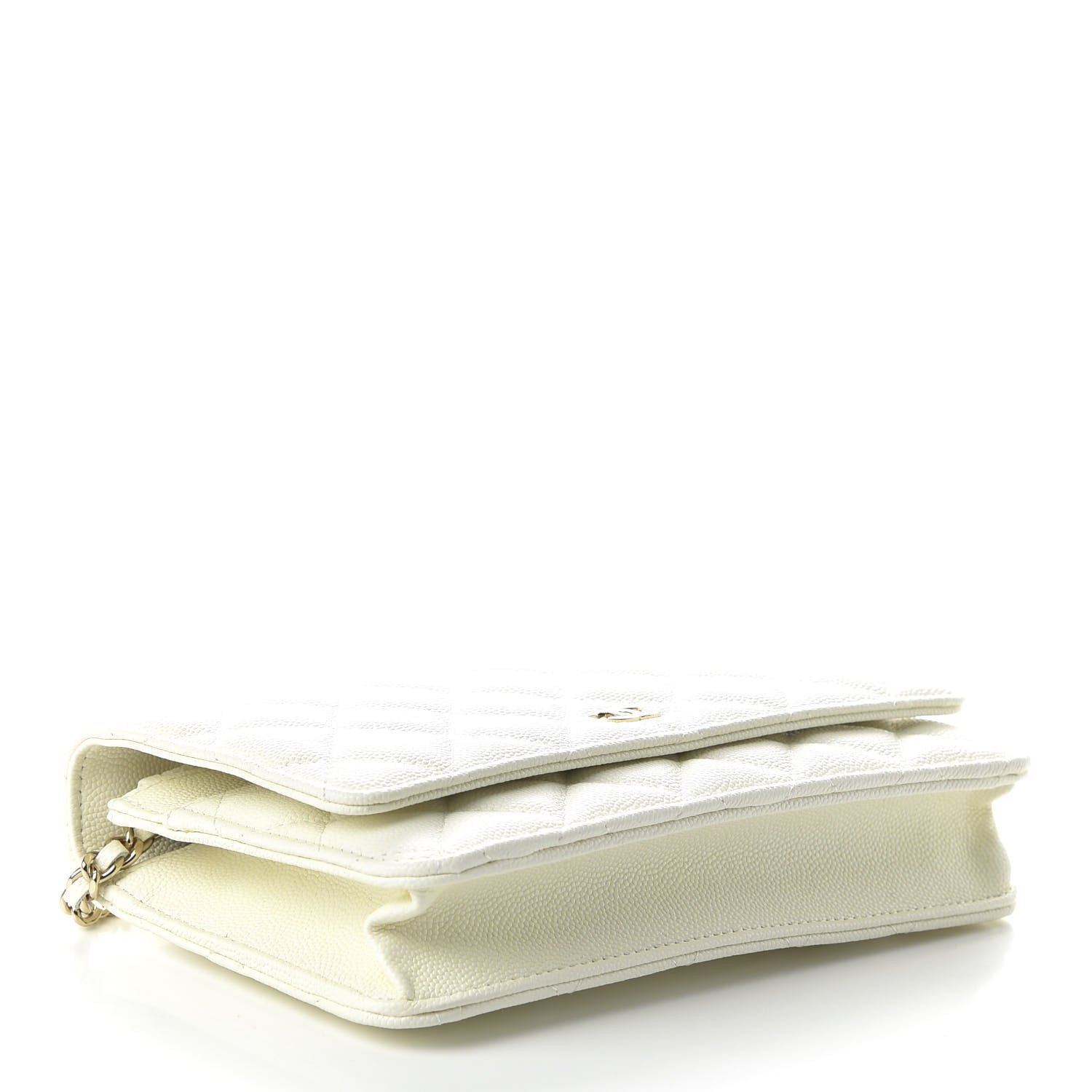 Chanel Caviar Quilted Wallet On Chain WOC White 4 of 11