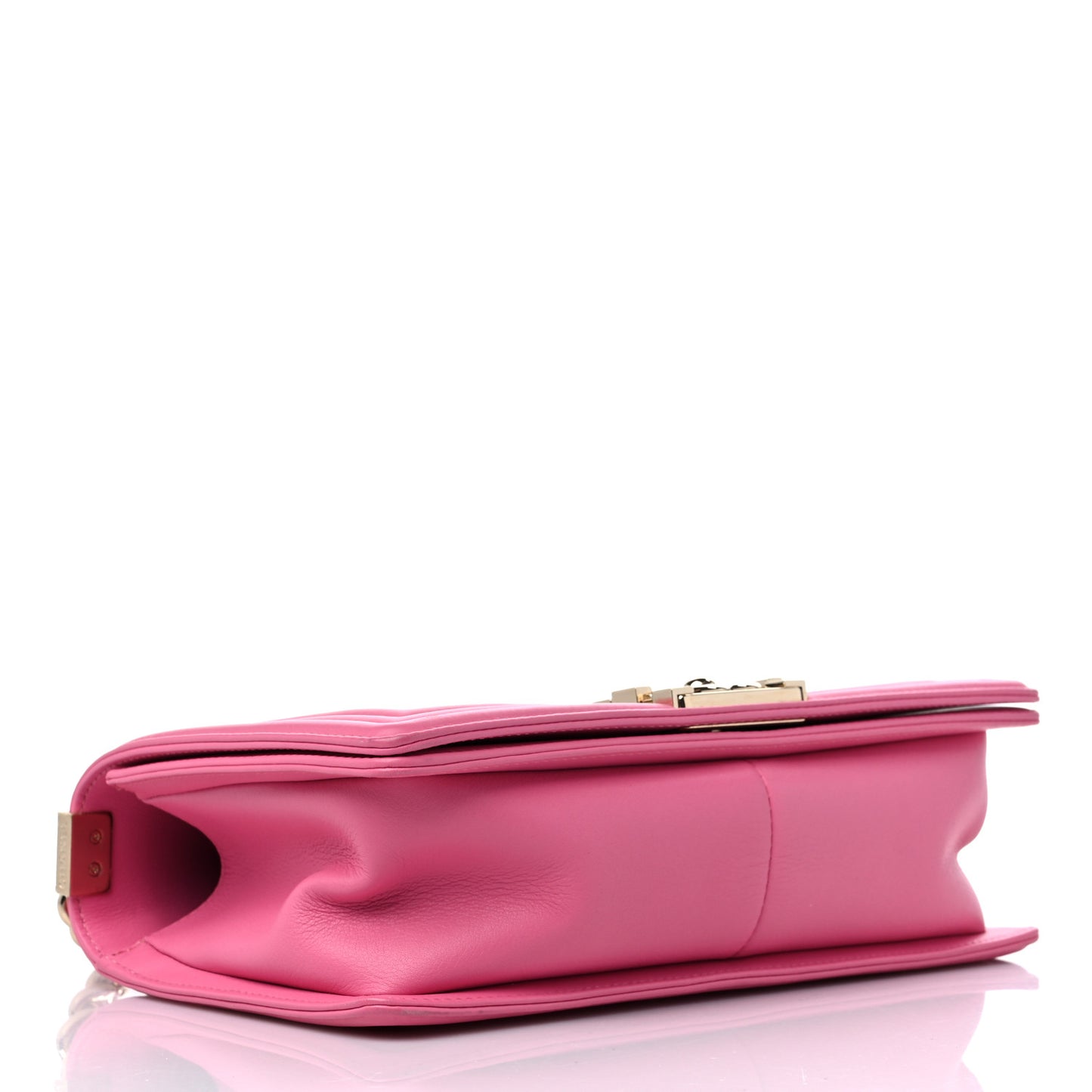 Calfskin Quilted Medium Boy Flap Pink