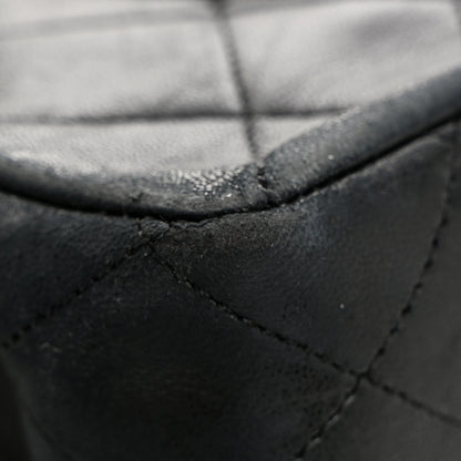 Chanel Lambskin Quilted Medium Double Flap Black 12 of 15