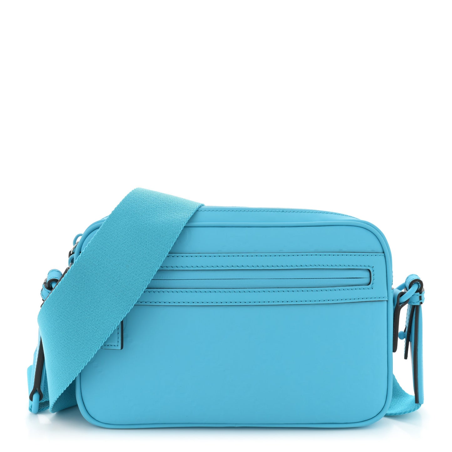 Rubber Effect Monogram GG Crossbody Bag Bright Blue