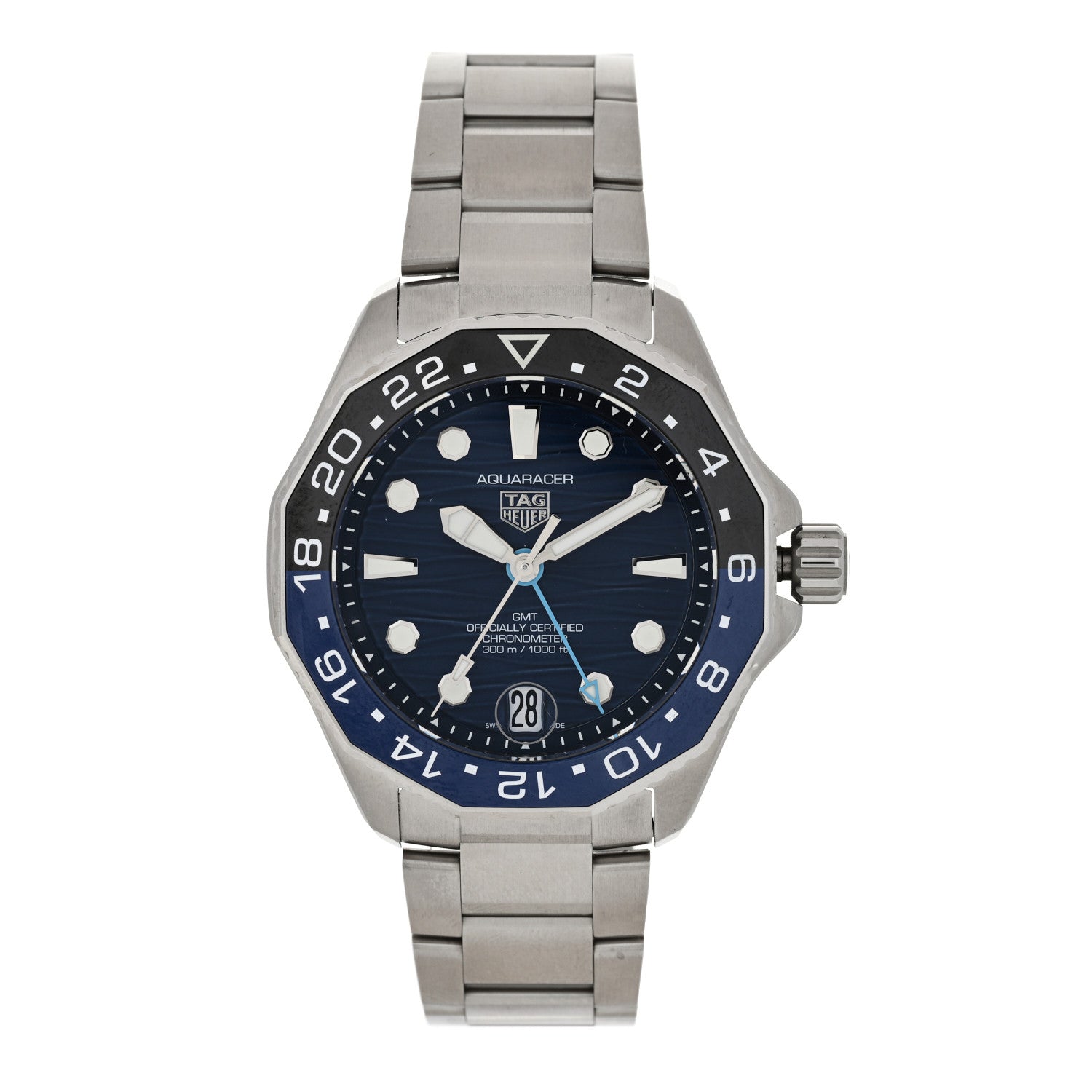 Tag Heuer Stainless Steel 42mm Aquaracer 300M Automatic Watch Blue WBP5114 1 of 5