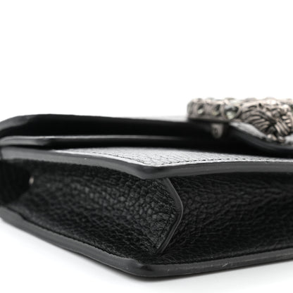 Gucci Calfskin Super Mini Dionysus Shoulder Bag Black 8 of 9