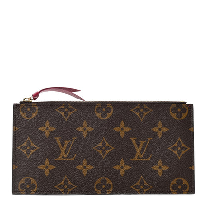 Louis Vuitton Monogram Felicie Chain Wallet Zippered Insert Fuchsia 1 of 4