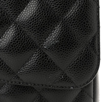 Chanel Caviar Quilted Jumbo Double Flap Black 11 of 12