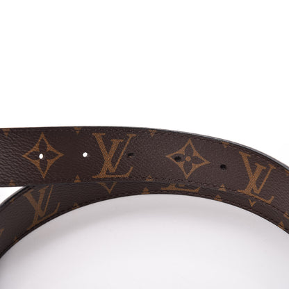 Louis Vuitton Calfskin Monogram 30mm LV Initiales Reversible Belt 80 32 Black 4 of 7