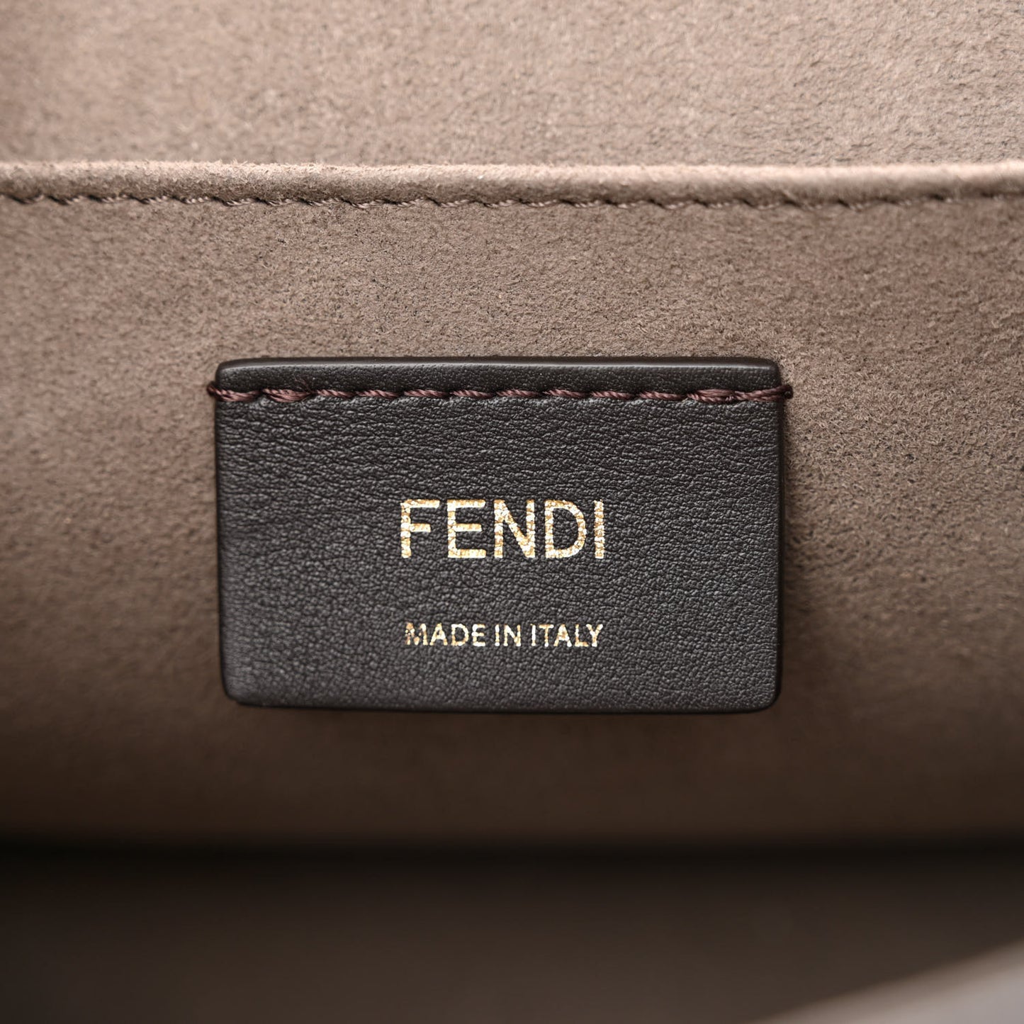 Vitello Century F is Fendi Bi-Color FF 1974 Embossed Kan I Shoulder Bag Fragola Maya Black