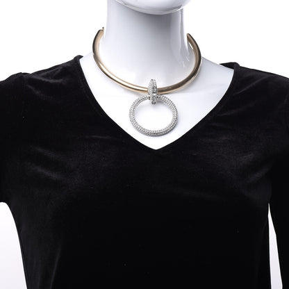 Chanel Crystal CC Choker Necklace Gold 2 of 6