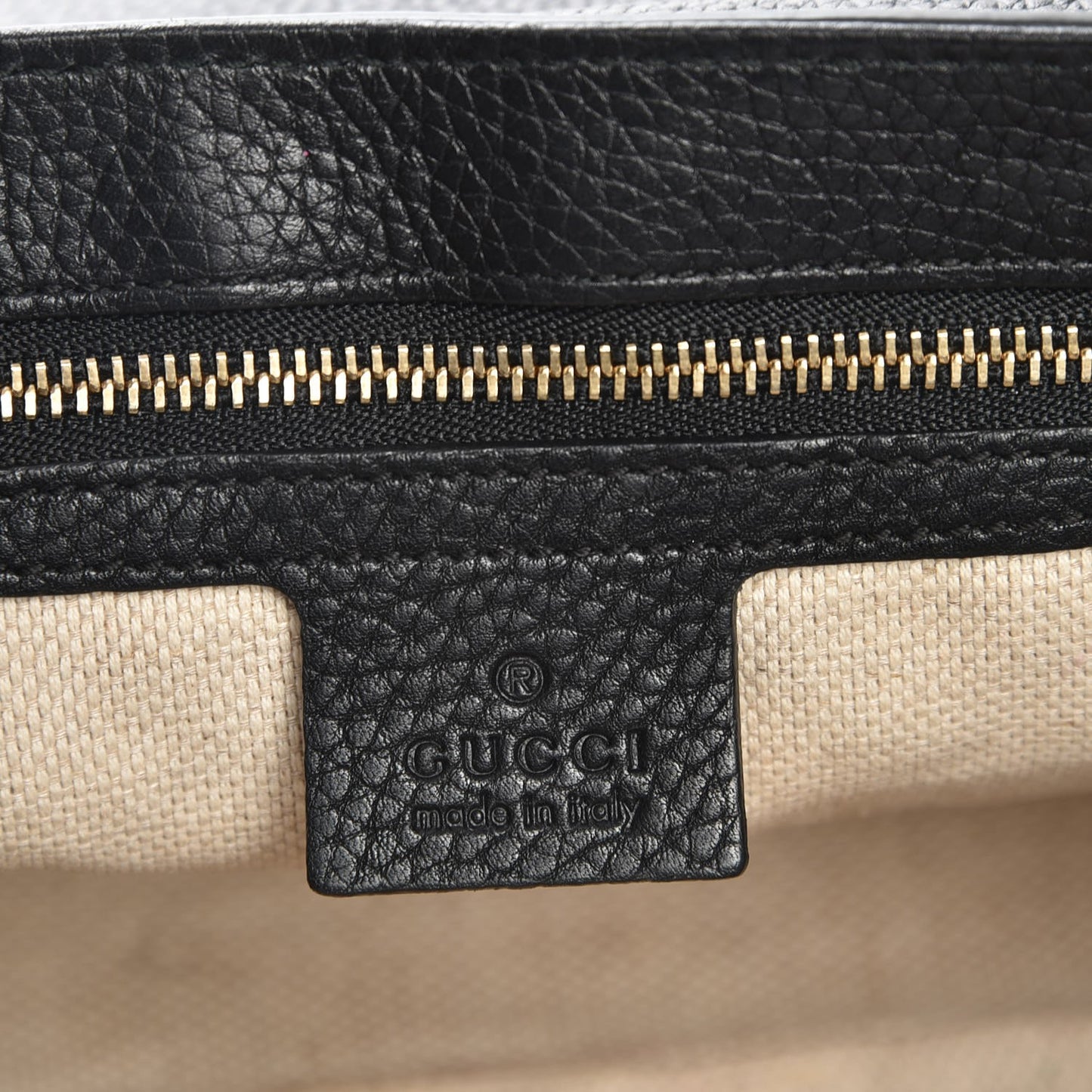 Pebbled Calfskin Medium Soho Flap Crossbody Black