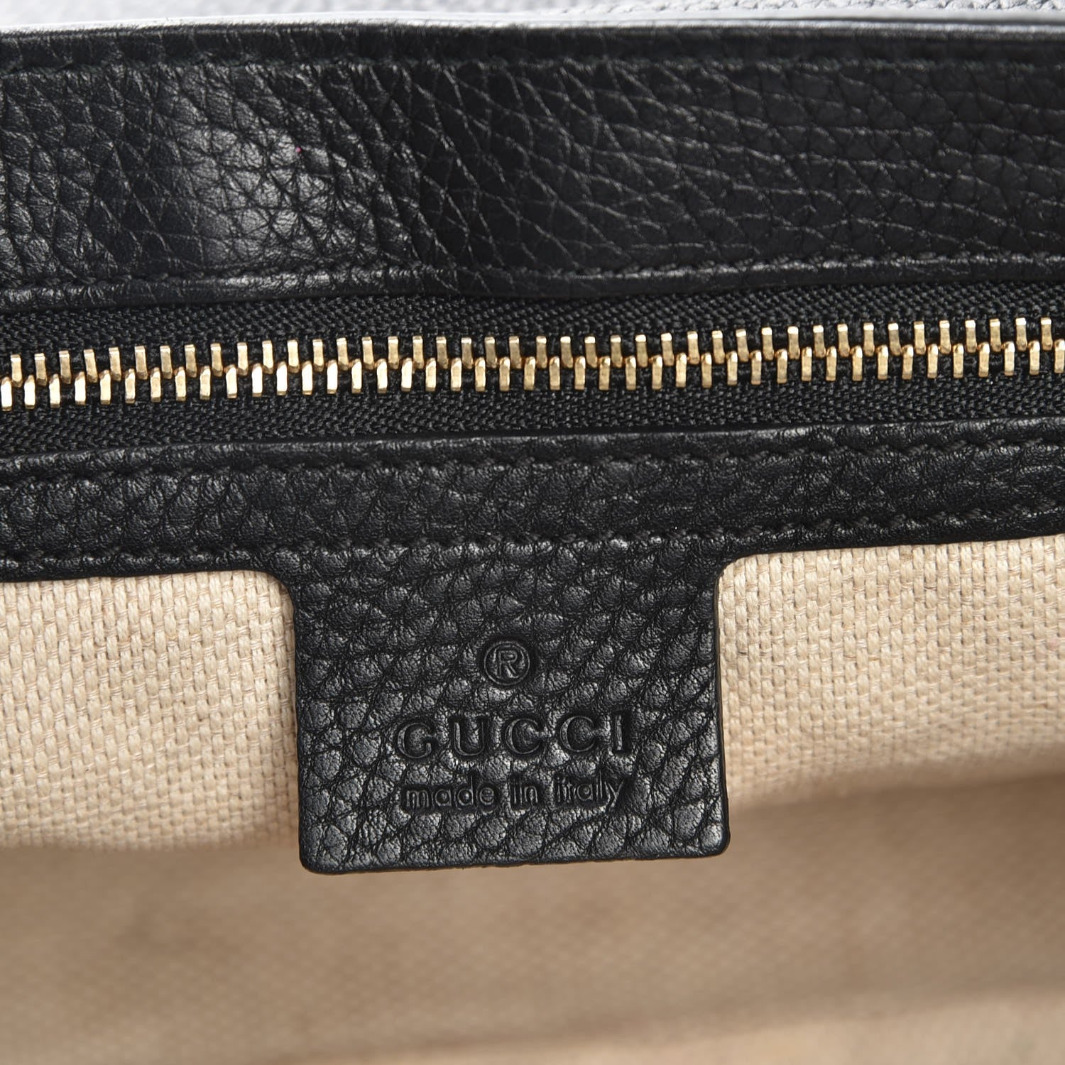 Gucci Pebbled Calfskin Medium Soho Flap Crossbody Black 6 of 8