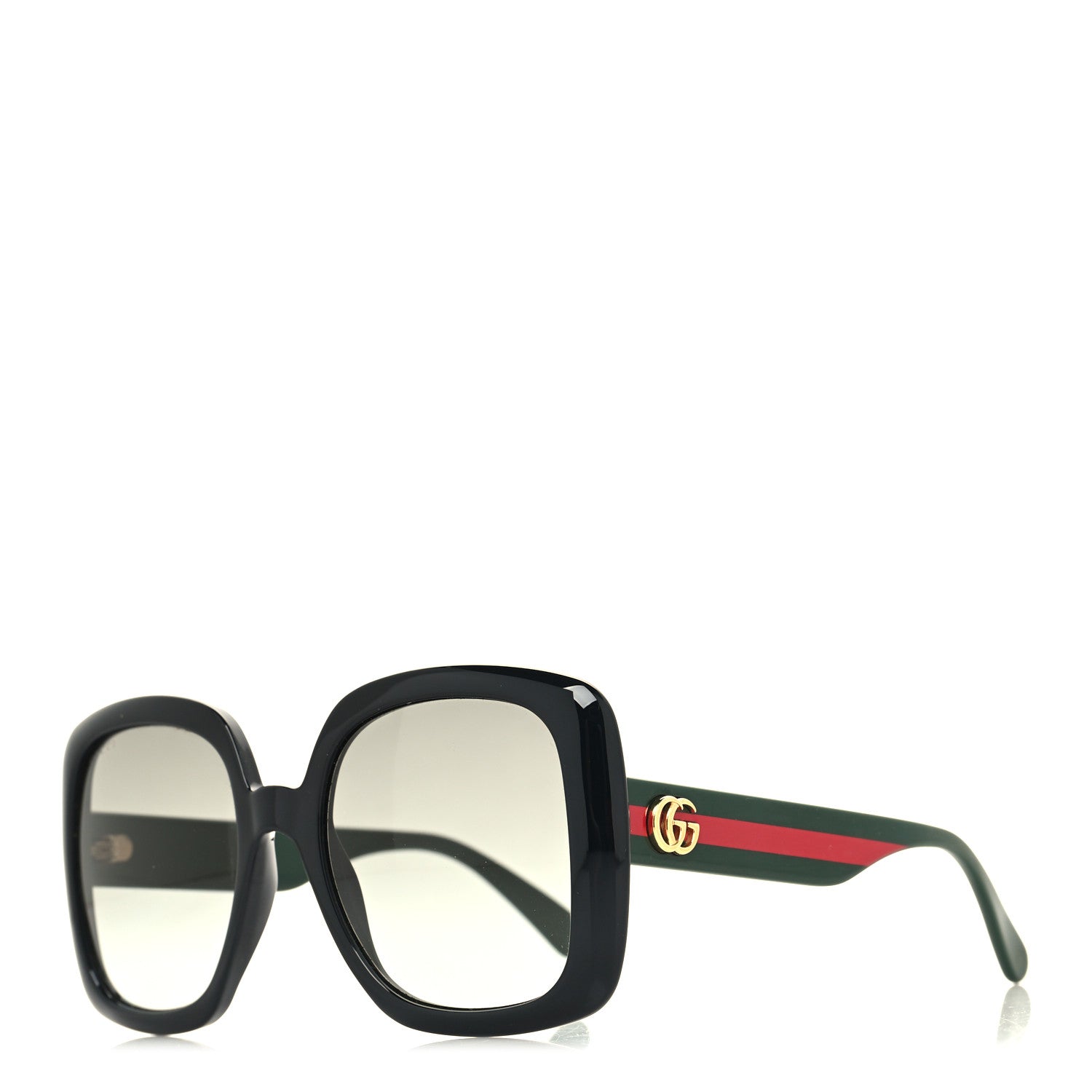 Gucci Acetate Square GG Web Sunglasses GG0713S Black 1 of 8