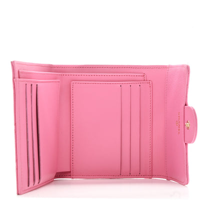 Chanel Caviar Quilted Compact Flap Wallet Pink 5 of 9