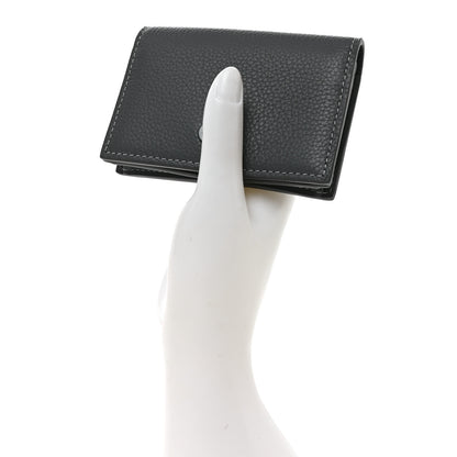 Christian Dior Grained Calfskin CD Icon Wallet Grey 2 of 7