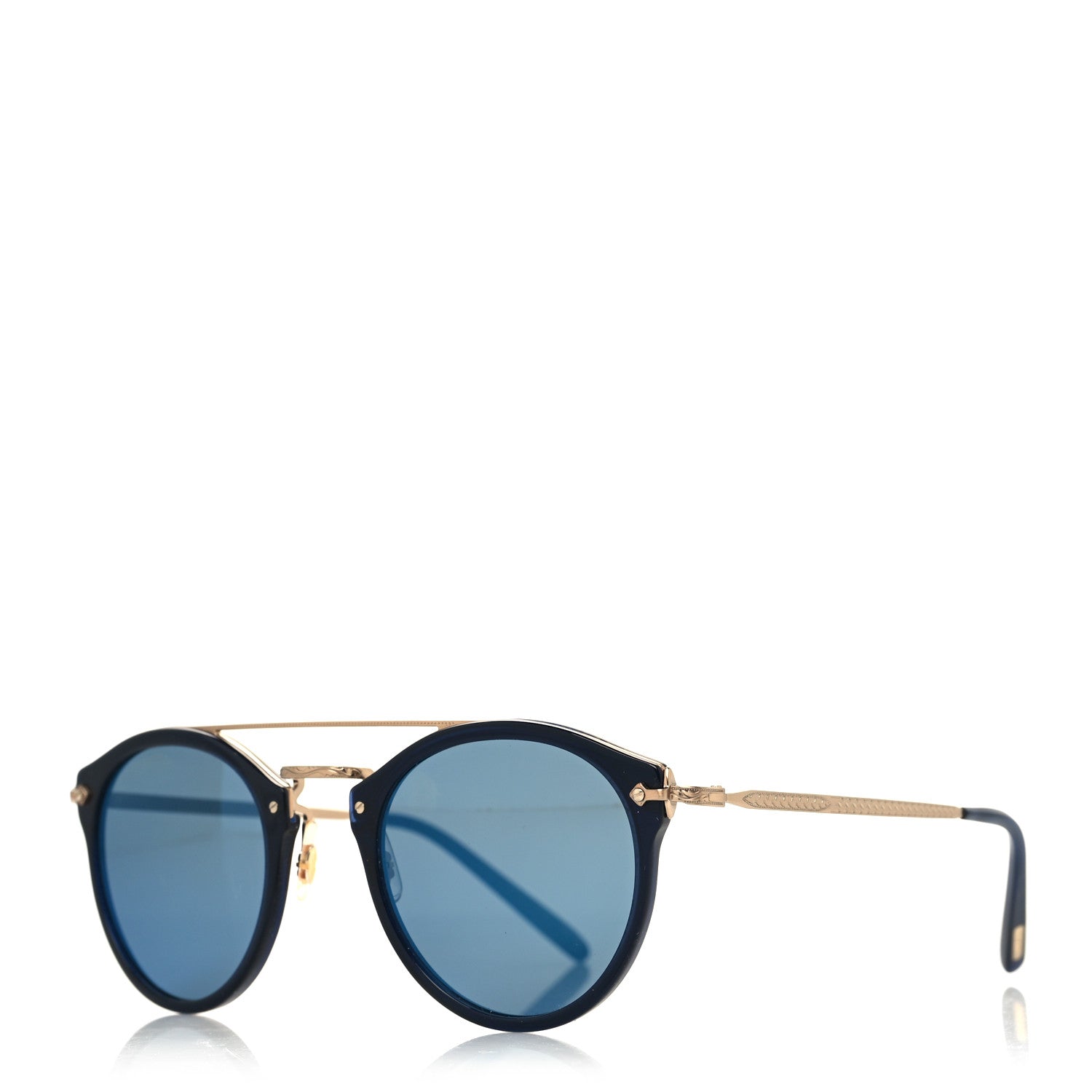 Oliver Peoples Acetate Remick Round Sunglasses Black 1 of 9