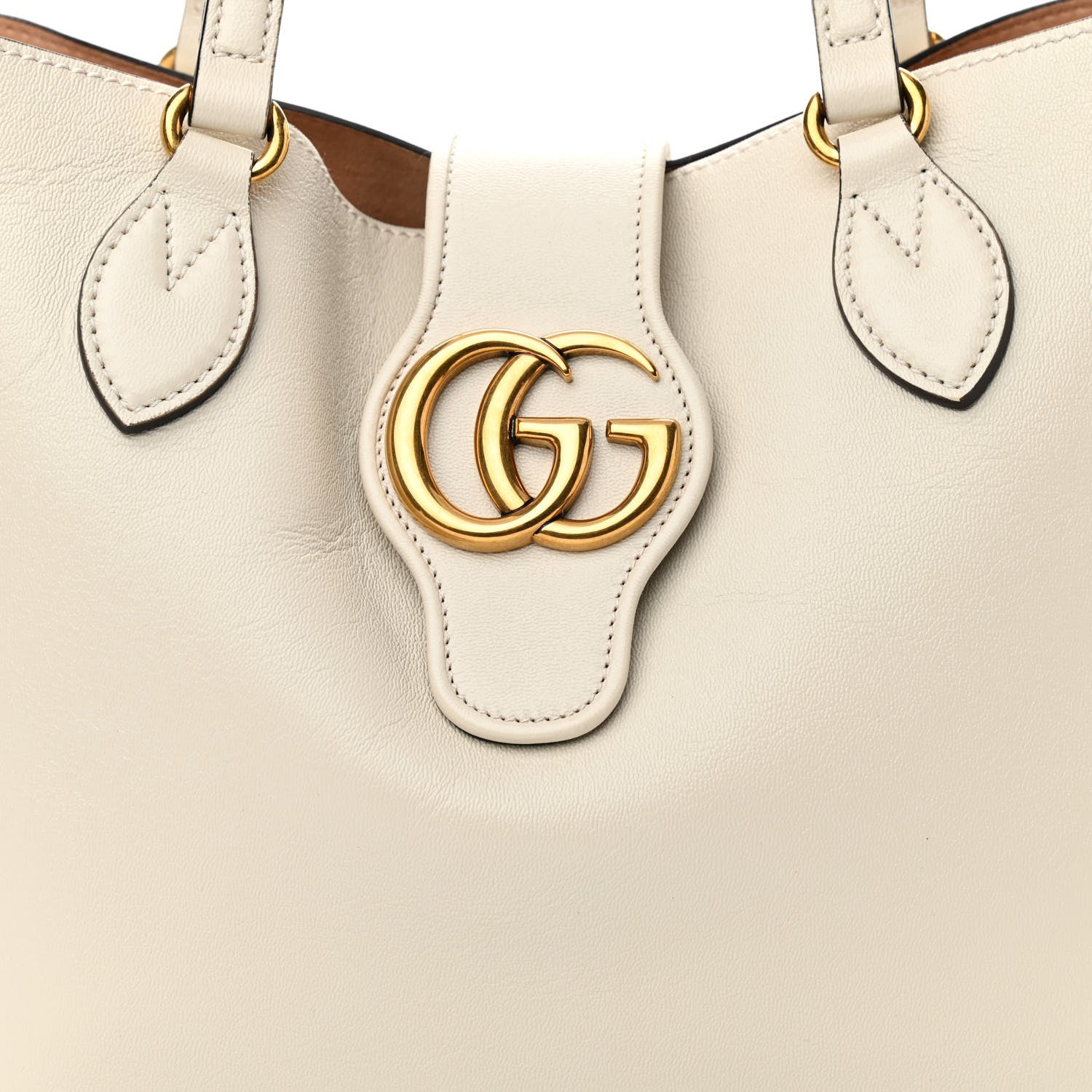 Gucci New Sakai Calfskin Lux Small Dahlia Tote Mystic White 9 of 11