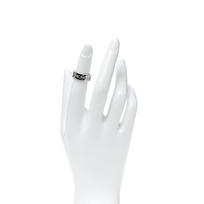 Cartier 18K White Gold Diamond Tank Francaise Band Ring 46 3.75 2 of 4