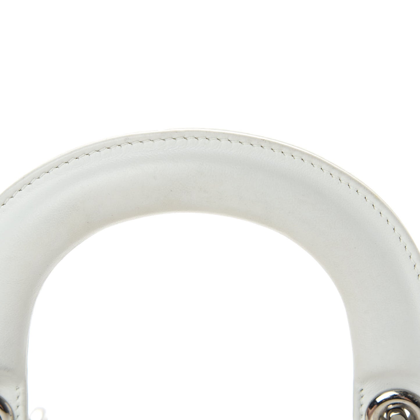 Lambskin Cannage Mini Lady Dior White