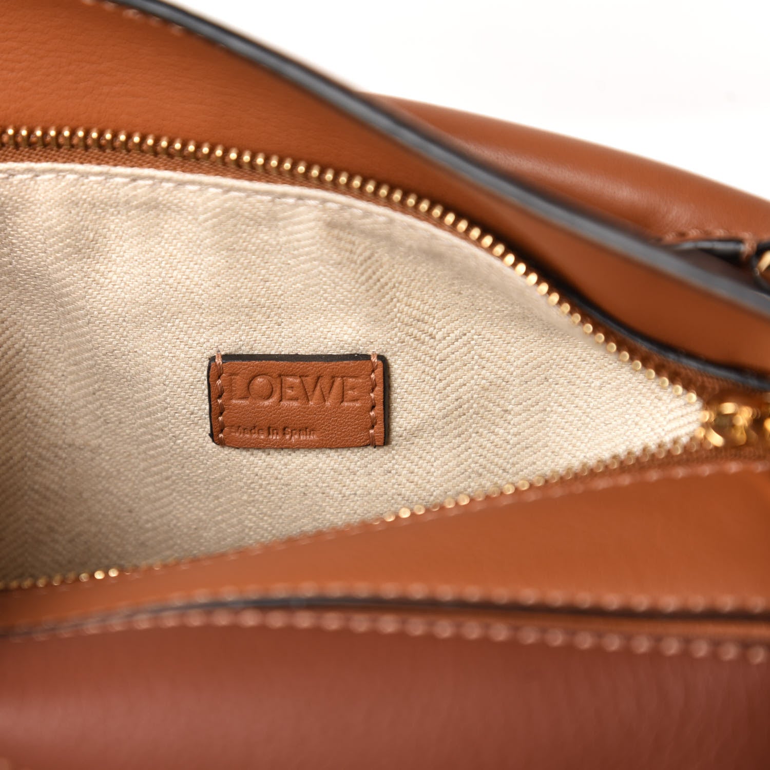 Loewe Calfskin Mini Puzzle Bag Tan Medium Pink 8 of 9