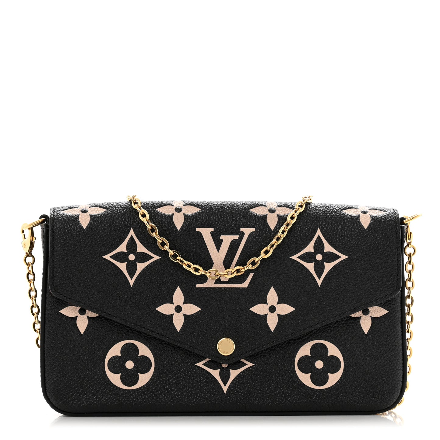 Empreinte Monogram Giant Felicie Pochette Black Beige
