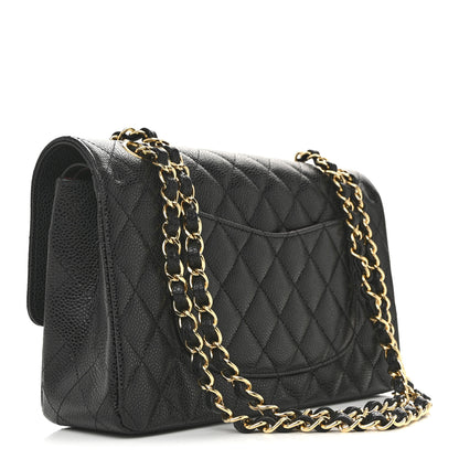 Chanel Caviar Quilted Medium Double Flap Black 3 of 11