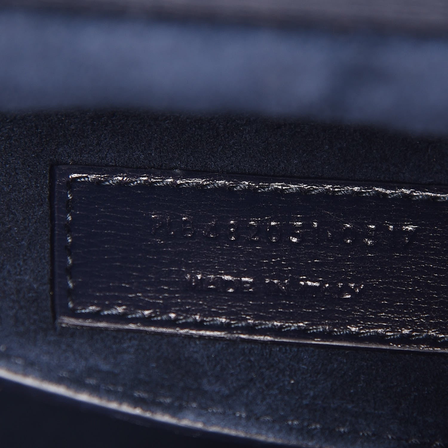 Saint Laurent Calfskin Medium Bellechasse Satchel Navy 8 of 13