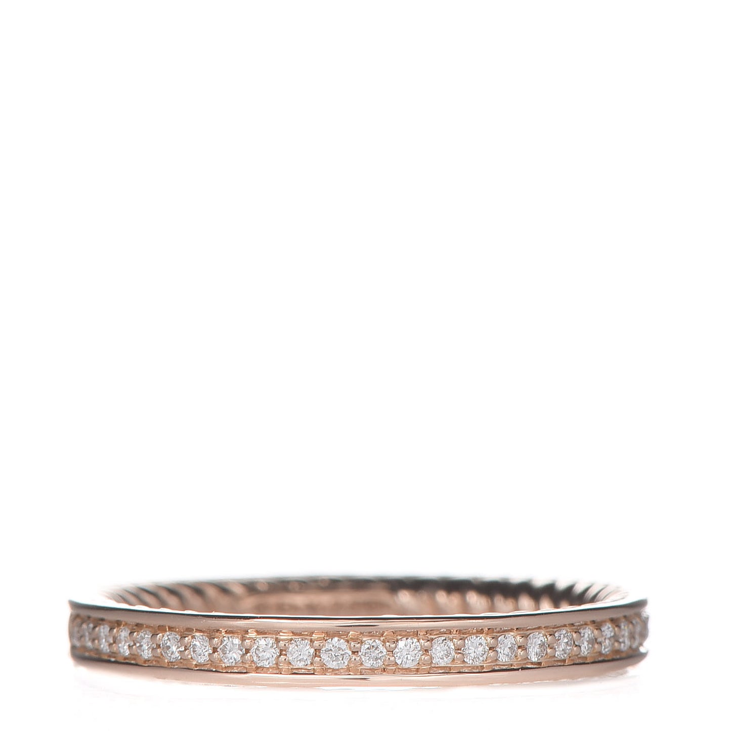 18K Rose Gold Diamond 2mm Eden Wedding Band Ring 53 6.25