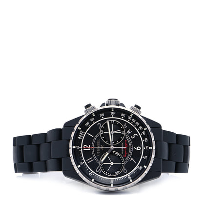 Chanel Stainless Steel Ceramic 41mm J12 Superleggera Chronograph Automatic Watch Black 2 of 4