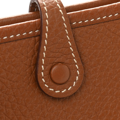 Hermes Taurillon Clemence Evelyne TPM Gold 10 of 10