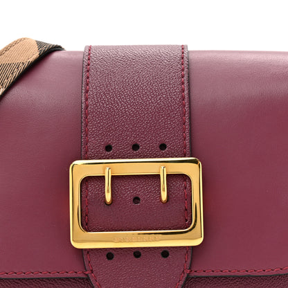 Burberry Soft Grain Calfskin Small Medley Crossbody Dark Plum 7 of 13