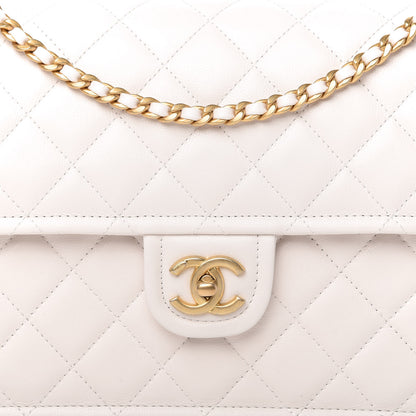 Chanel Caviar Quilted Large Sweet Classic Flap White 10 of 10