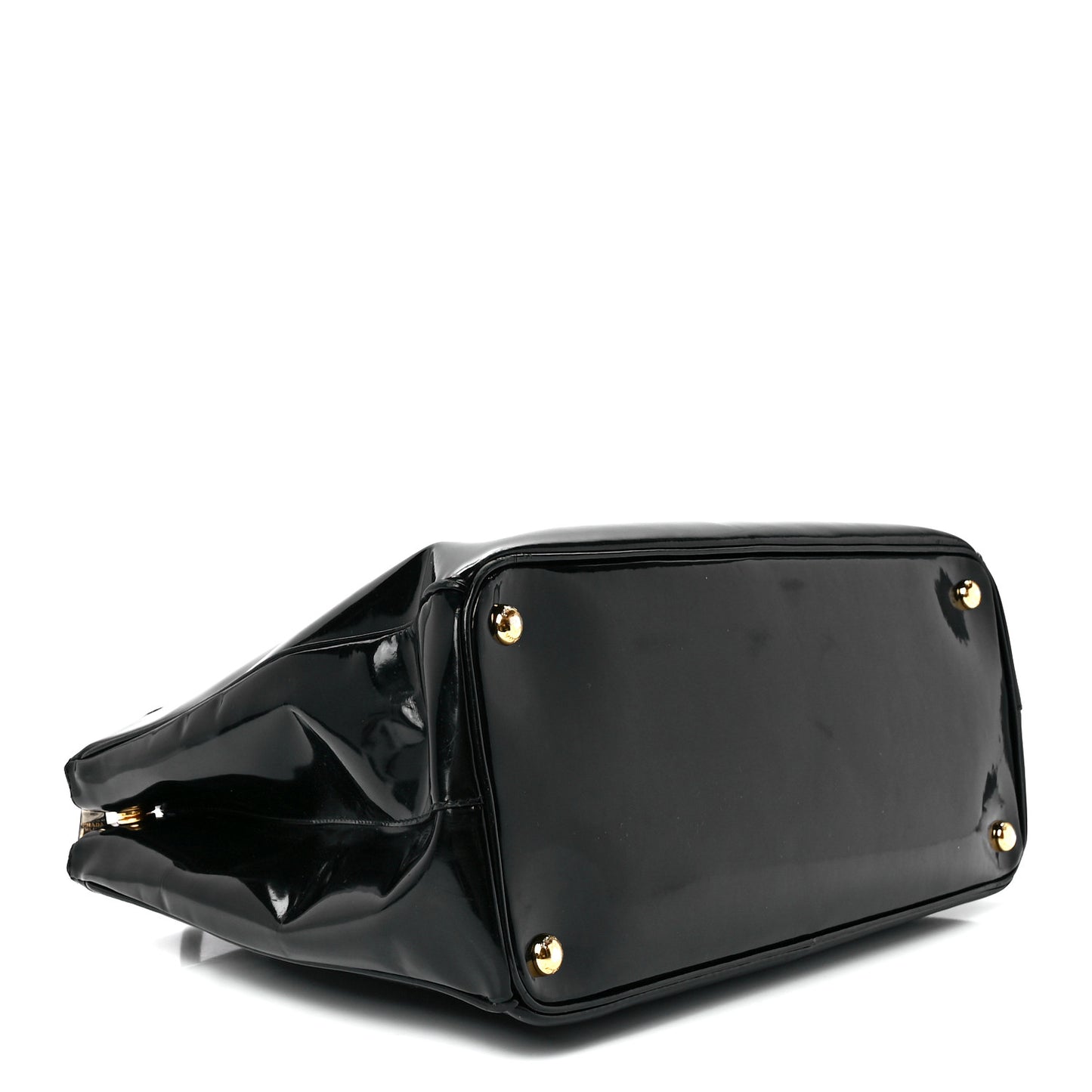 Spazzolato Large Galleria Double Zip Tote Black