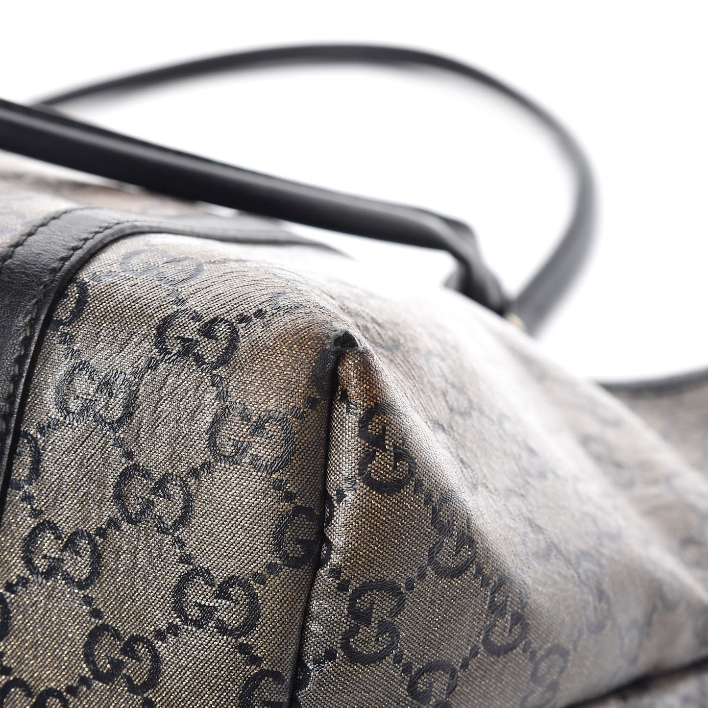 Lurex Monogram Medium Joy Tote Black