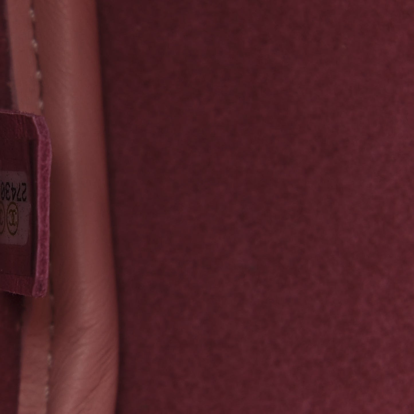 Calfskin Tweed Small Logo Eyelets Shopping Tote Pink