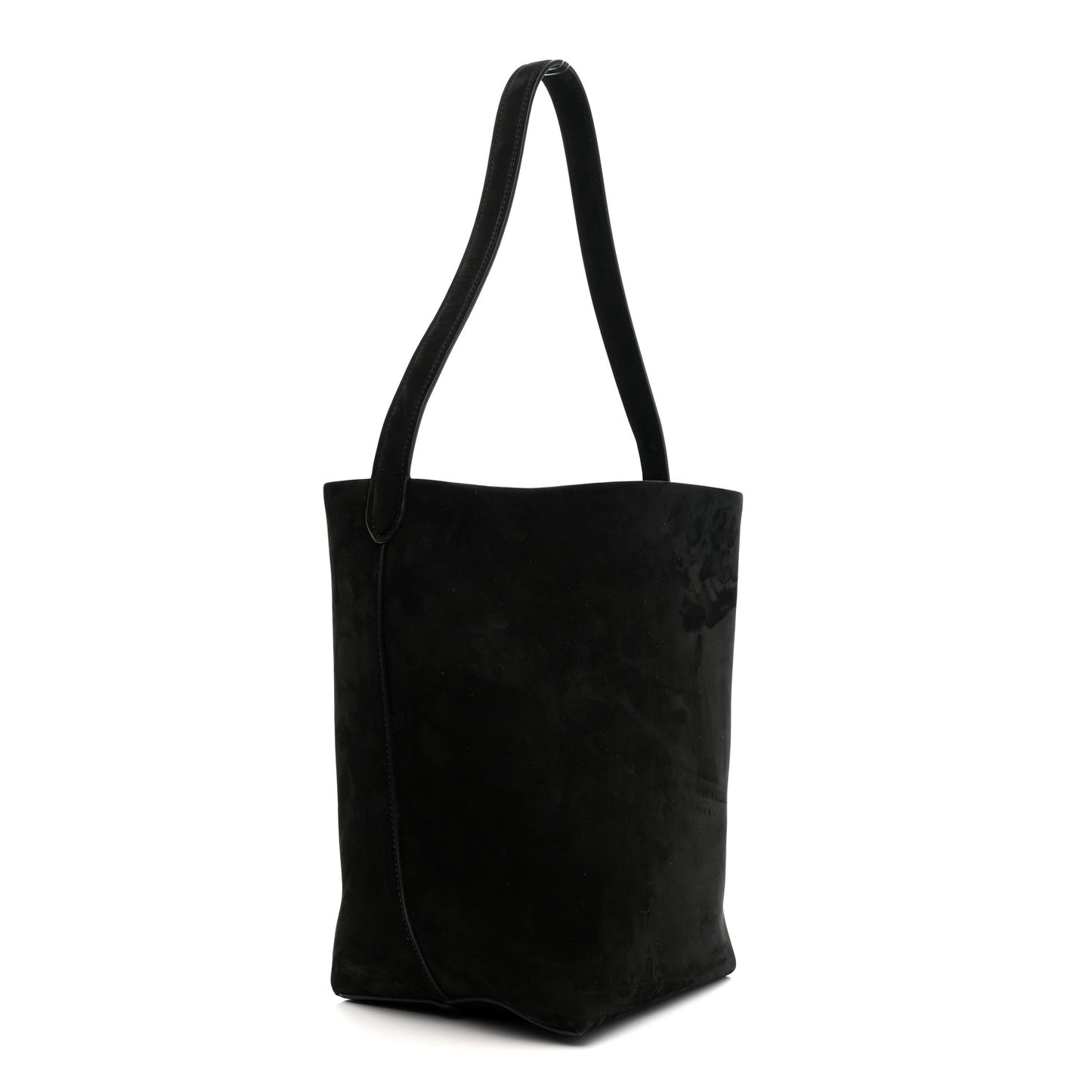 Suede Calfskin Medium N/S Park Tote Black