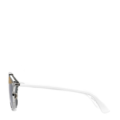 Christian Dior Studded So Real Sunglasses Silver White 3 of 7