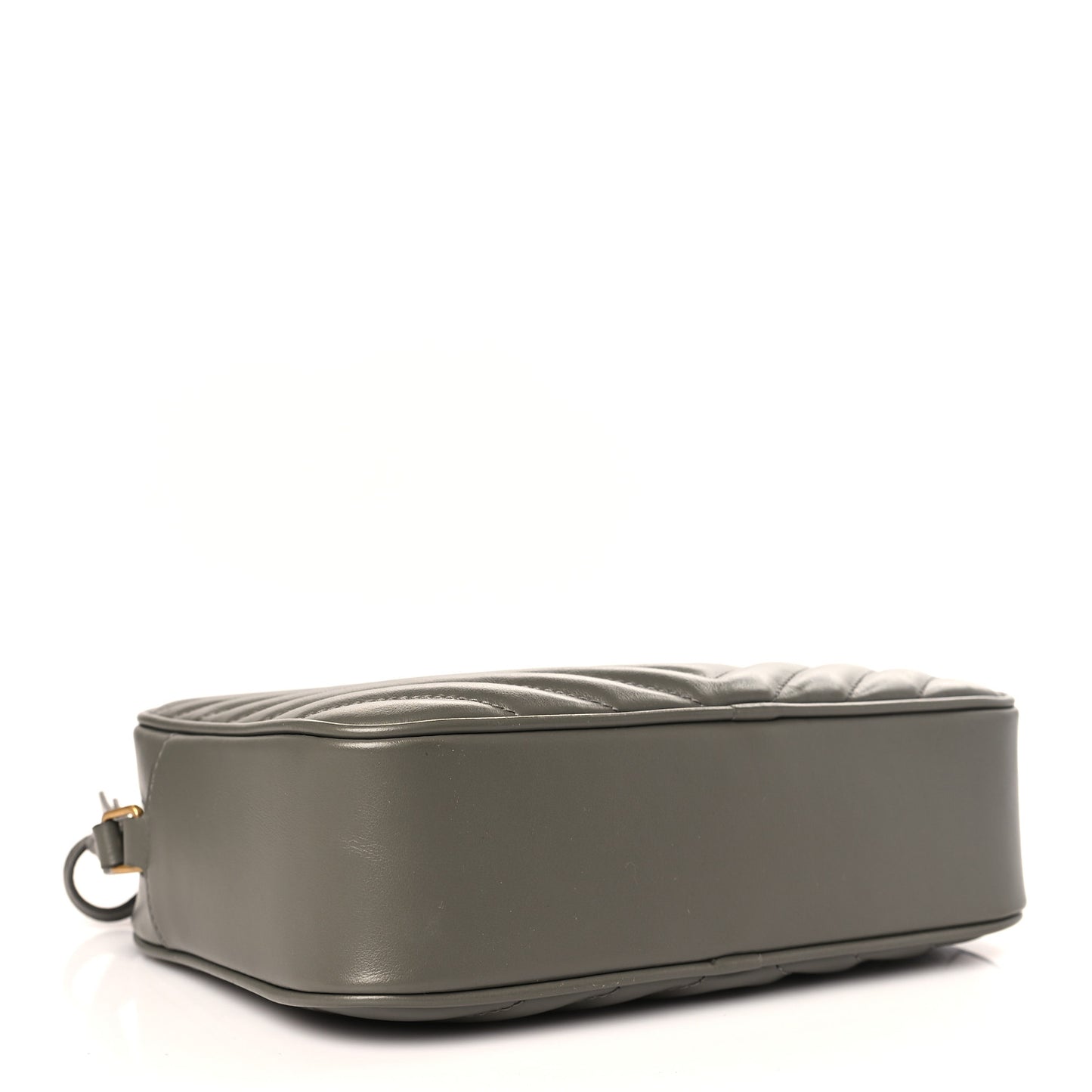 Calfskin Matelasse Monogram Lou Camera Bag Grey Kaki
