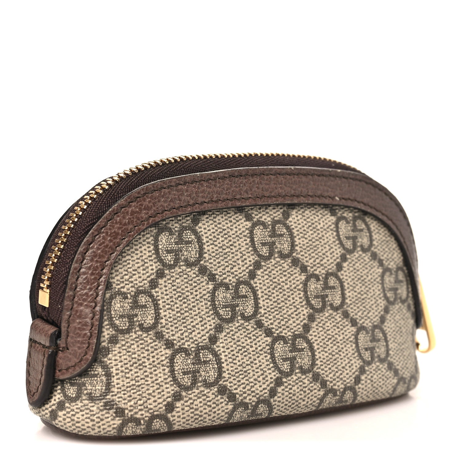Gucci GG Supreme Monogram Web Ophidia Dome Key Pouch Beige New Acero 3 of 8