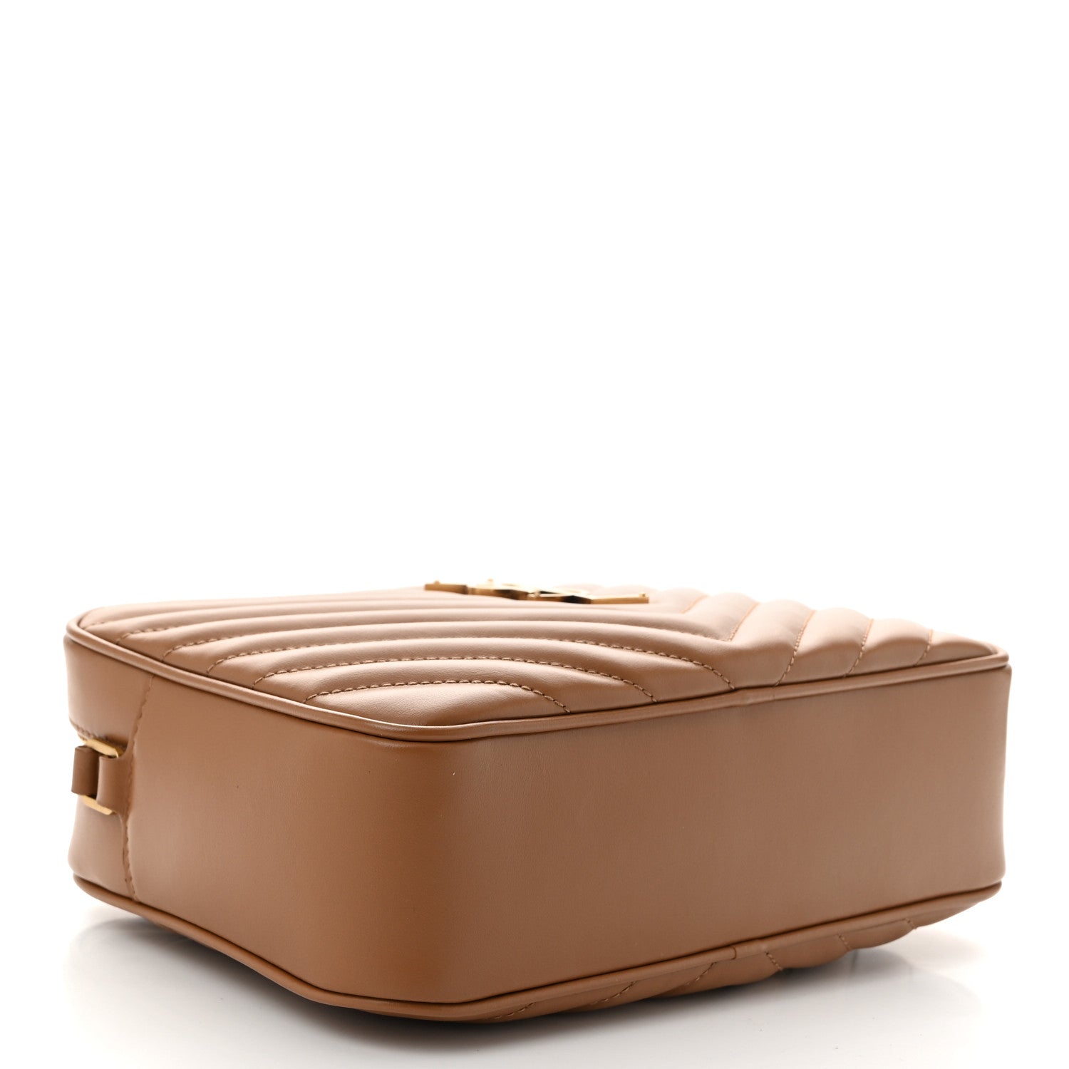 Saint Laurent Calfskin Matelasse Monogram Lou Camera Bag Cinnamon 4 of 10